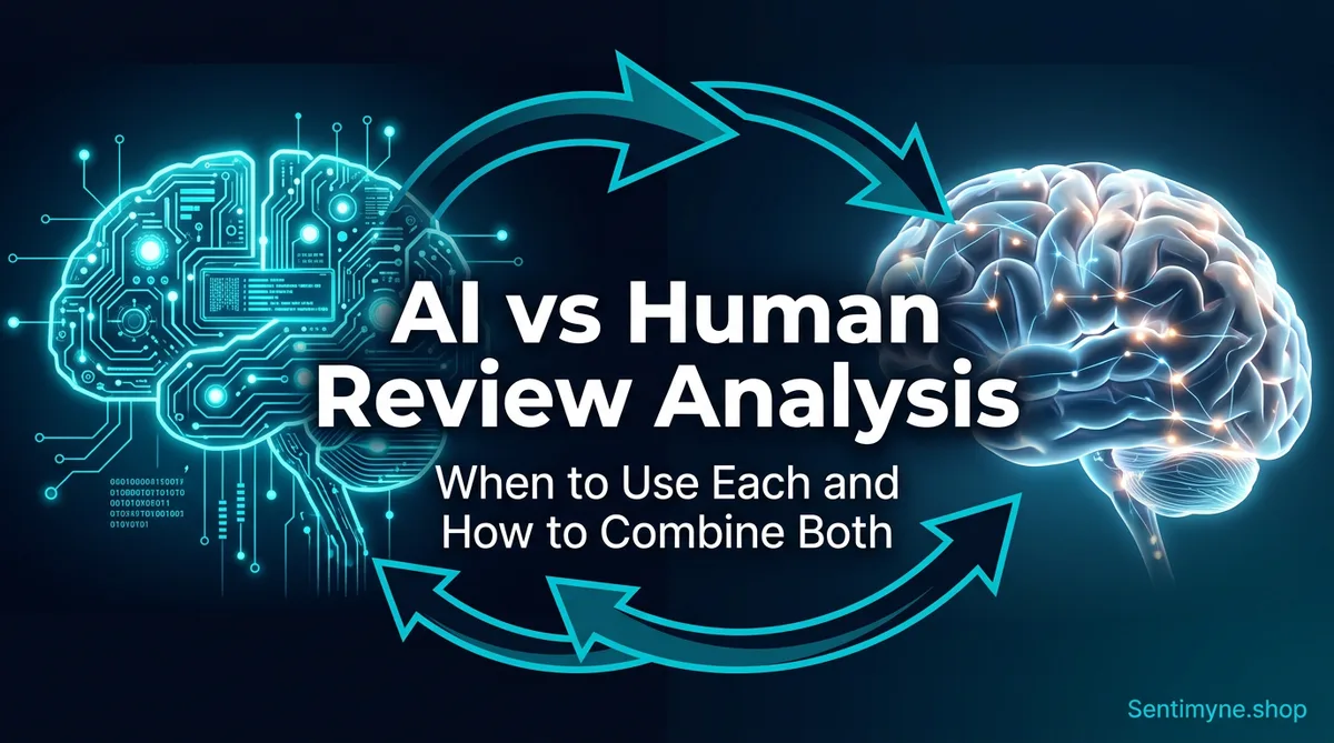 AI vs Human Review Analysis: When to Use Each (And How to Combine Both)