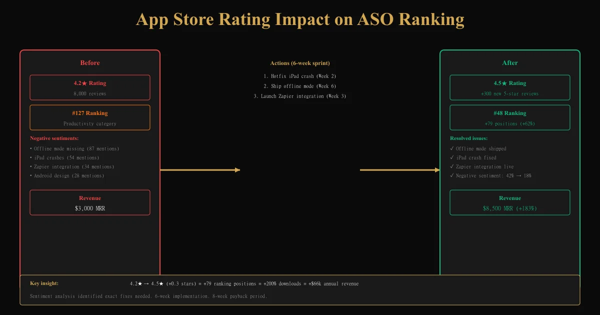 App Store Review Sentiment Analysis: The ASO Multiplier for App Rankings & Downloads