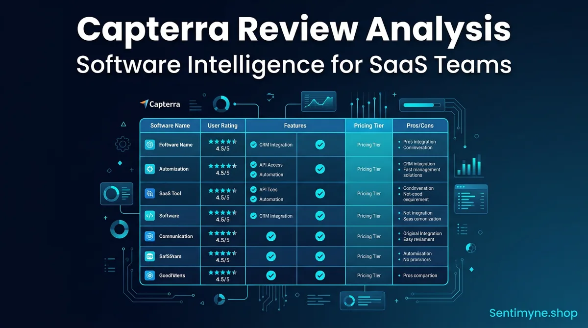 Capterra Review Analysis: Software Intelligence for SaaS Competitive Strategy
