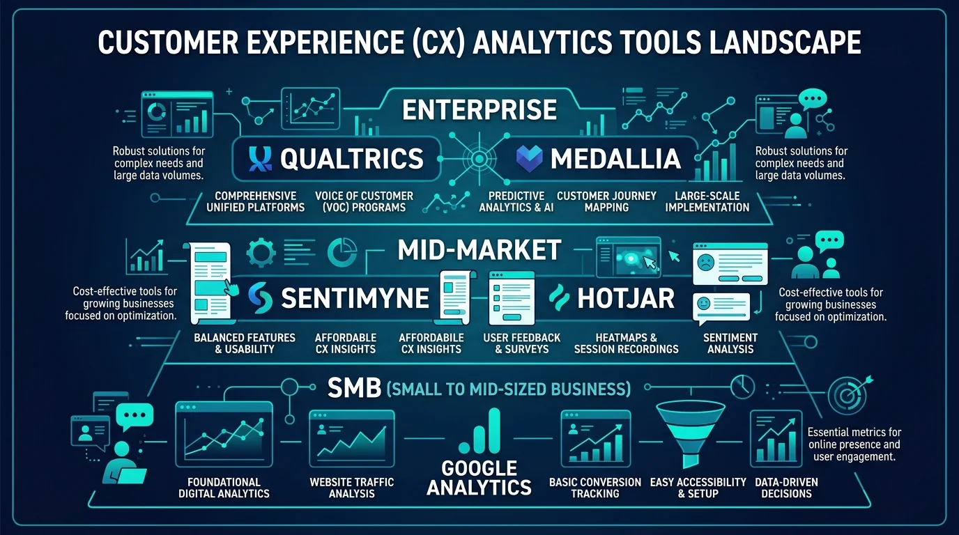 Best Customer Experience Analytics Tools in 2026: Enterprise to SMB
