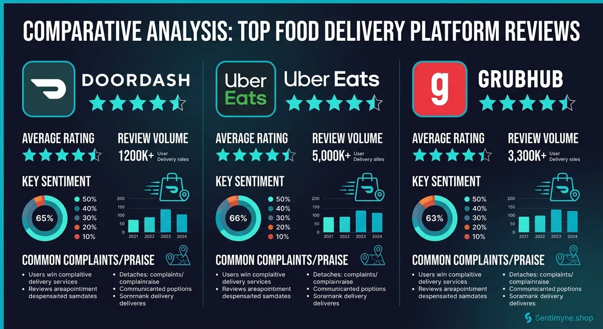 DoorDash, Uber Eats & Grubhub Review Analysis: Restaurant Intelligence for Delivery