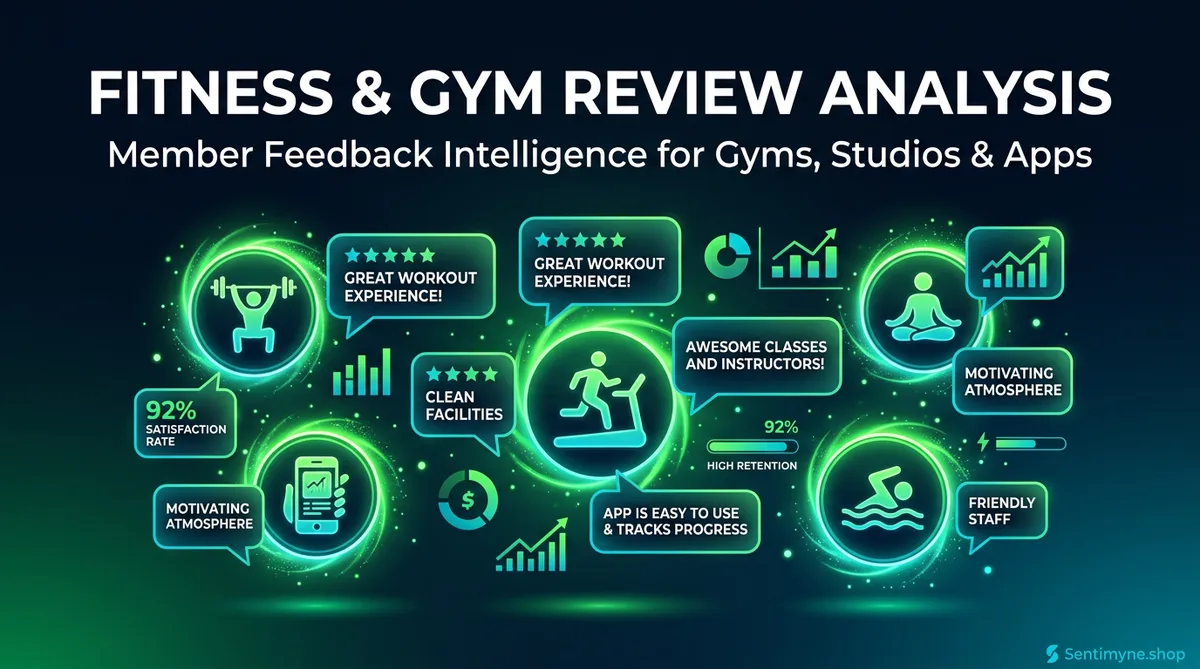 Fitness & Gym Review Analysis: Member Feedback Intelligence for Gyms, Studios & Apps