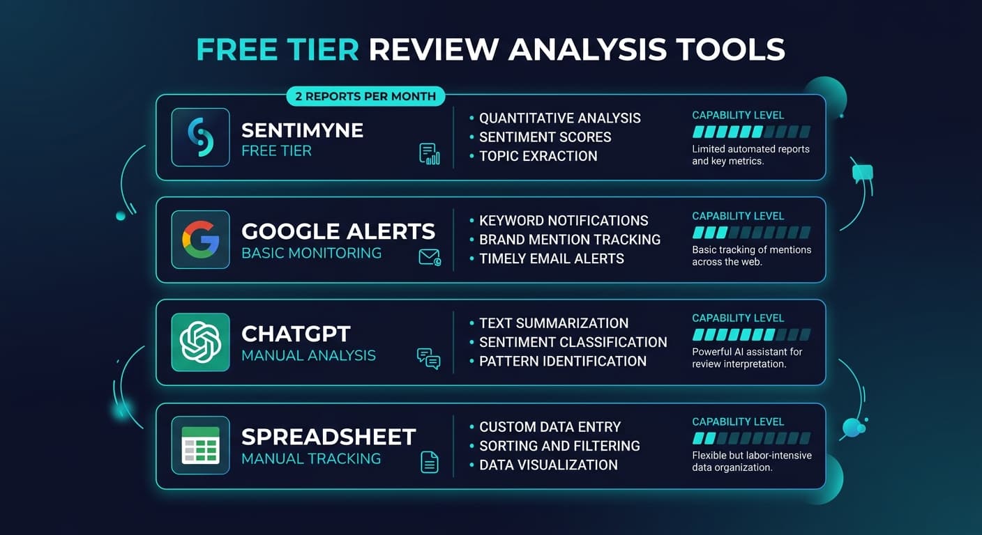 Best Free Review Analysis Tools for Small Business (2026 Comparison)