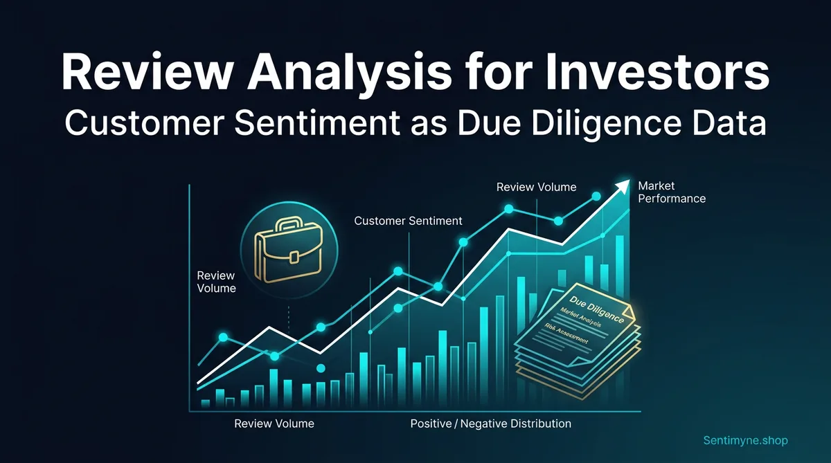 Review Analysis for Investors: Customer Sentiment as Due Diligence Data