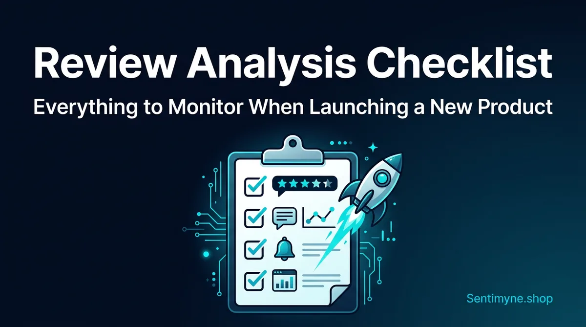 Review Analysis Checklist for Product Launches: 15 Things to Monitor