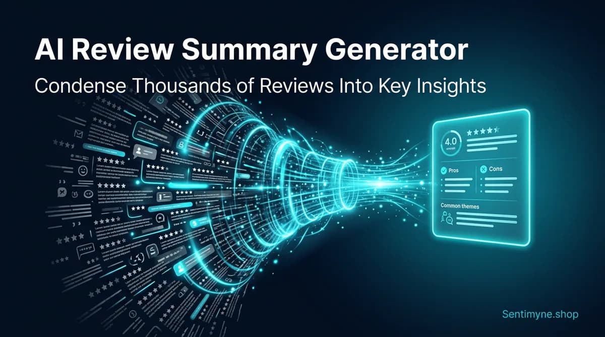 AI Review Summary Generator: Condense Thousands of Reviews Into Key Insights
