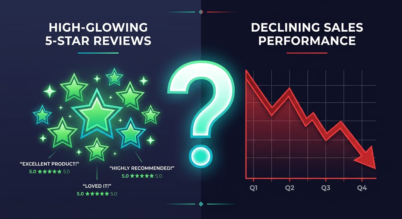 Great Reviews But Low Sales? 6 Reasons and How to Fix Each One