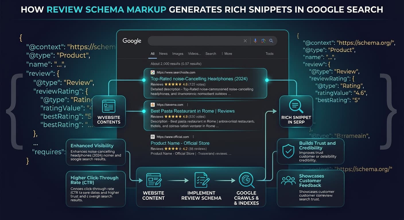 Review Schema Markup: Get Star Ratings in Google Search Results