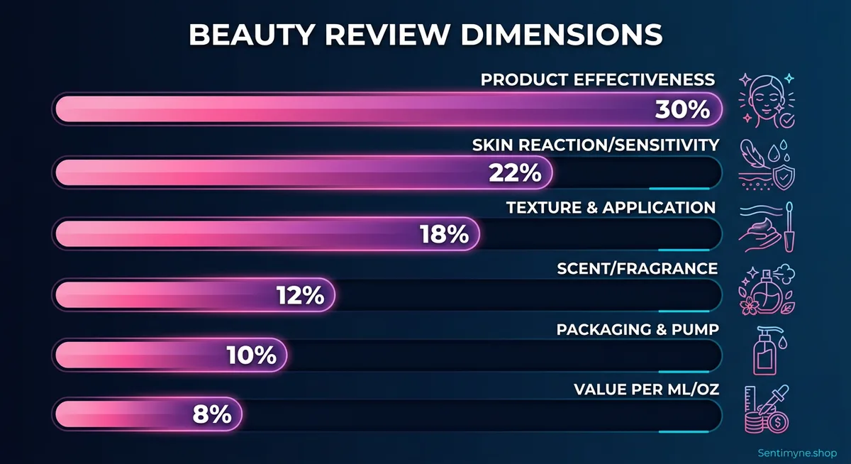 Beauty review analysis themes