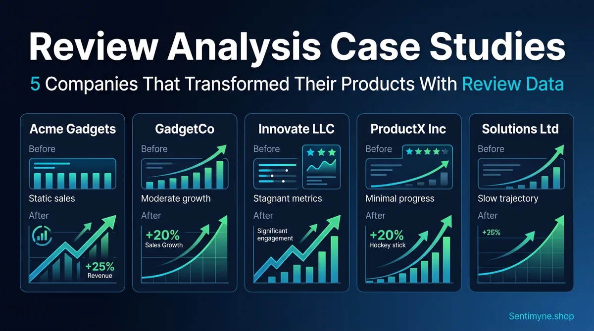 Five review analysis case studies