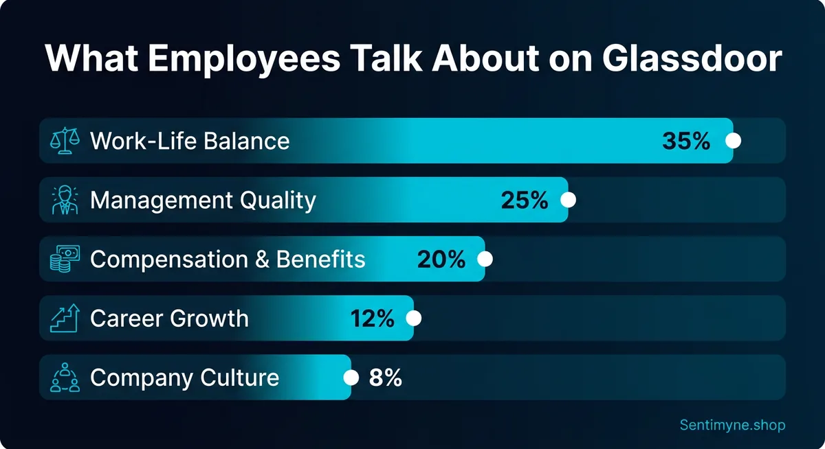 Top Glassdoor themes breakdown