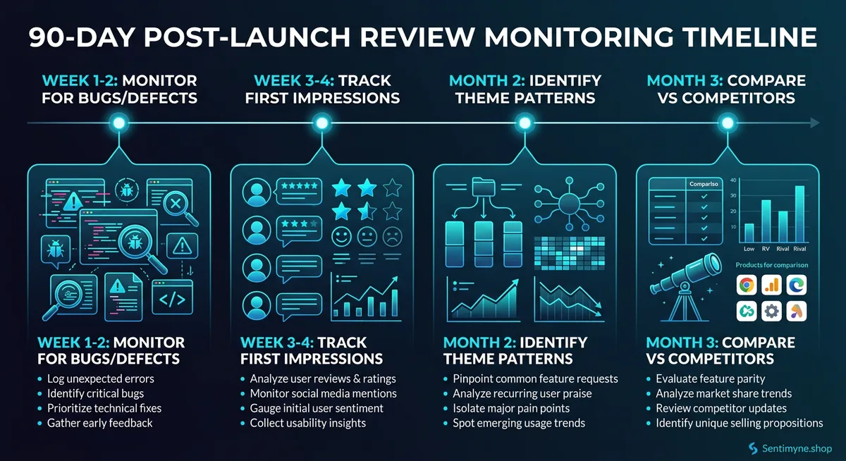 90-day review monitoring timeline