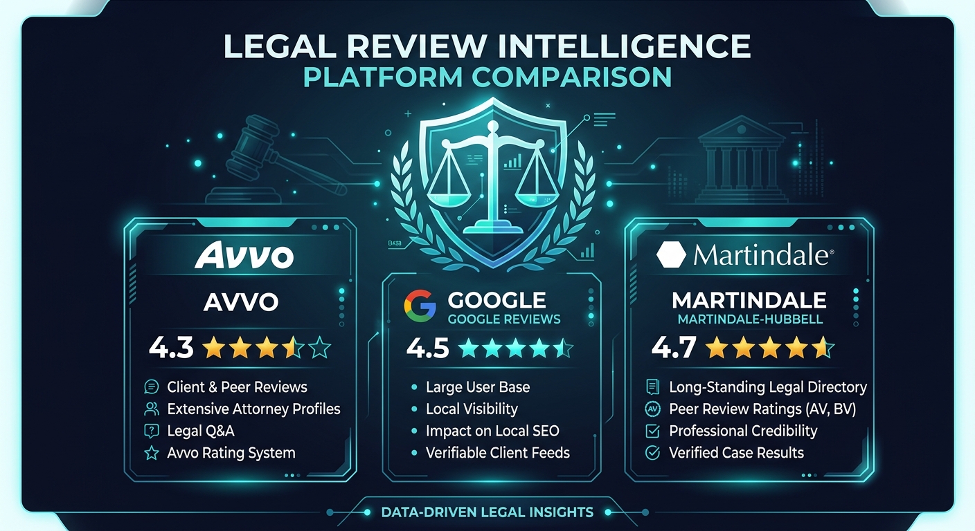 Avvo review analysis for law firm growth