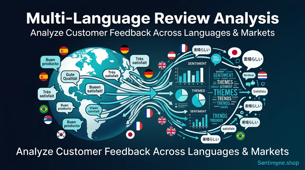 Multi-language review analysis across markets