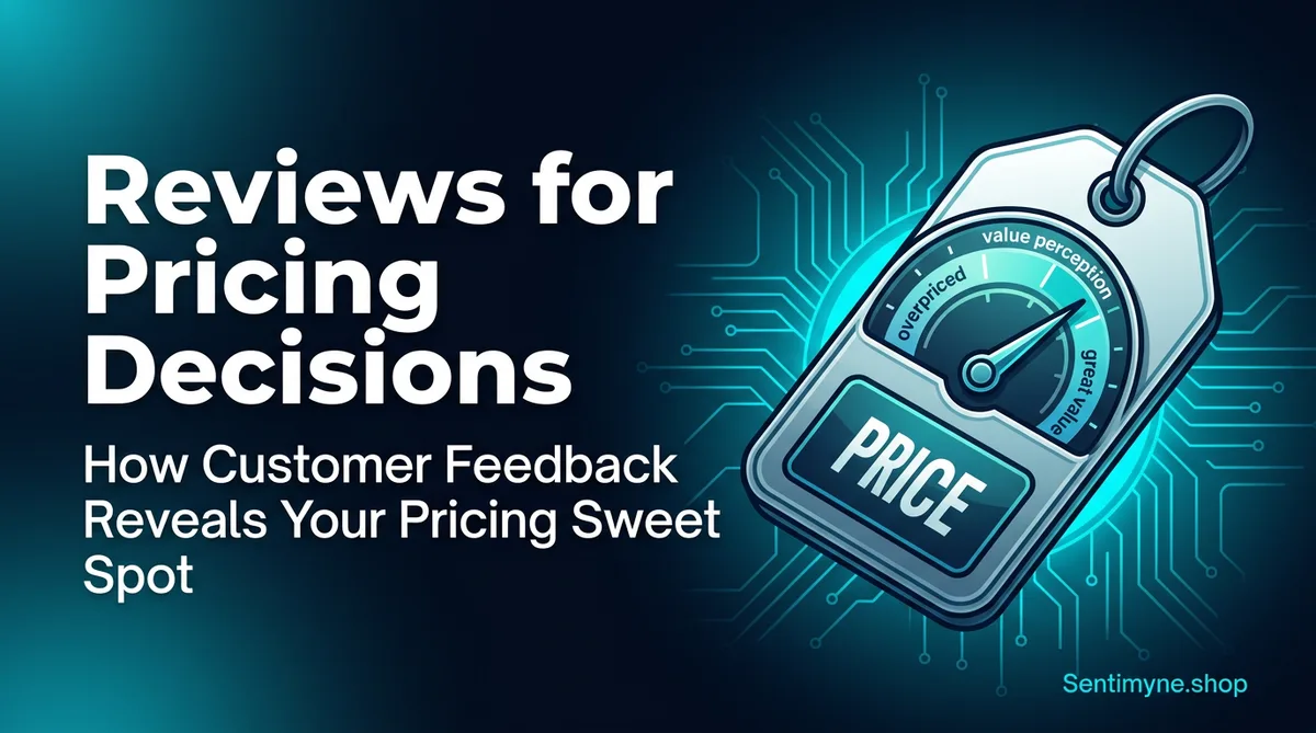 Using review data for pricing decisions
