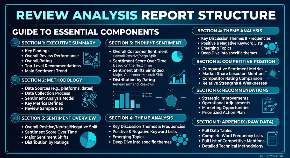 Report section structure