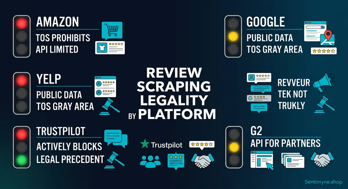 Platform-specific scraping rules